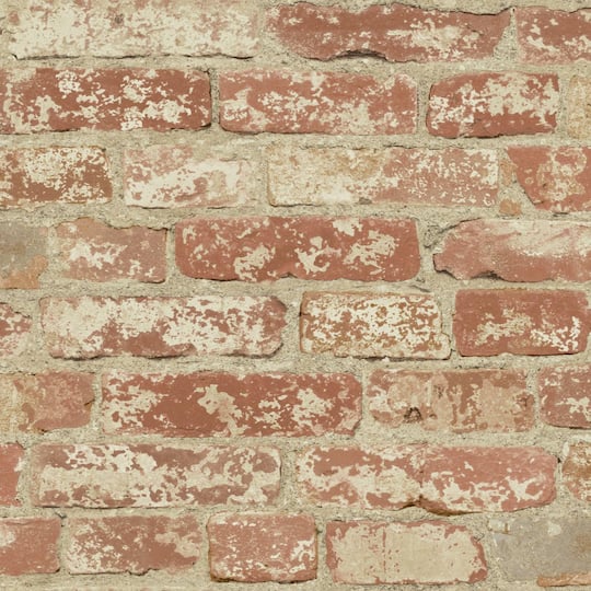 RoomMates Stuccoed Brick Peel & Stick Wallpaper in Red | 20.5" x 16.5ft | Michaels®